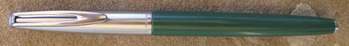 WATERMAN's CF IN GREEN W/ BRUSHED STAINLESS CAP